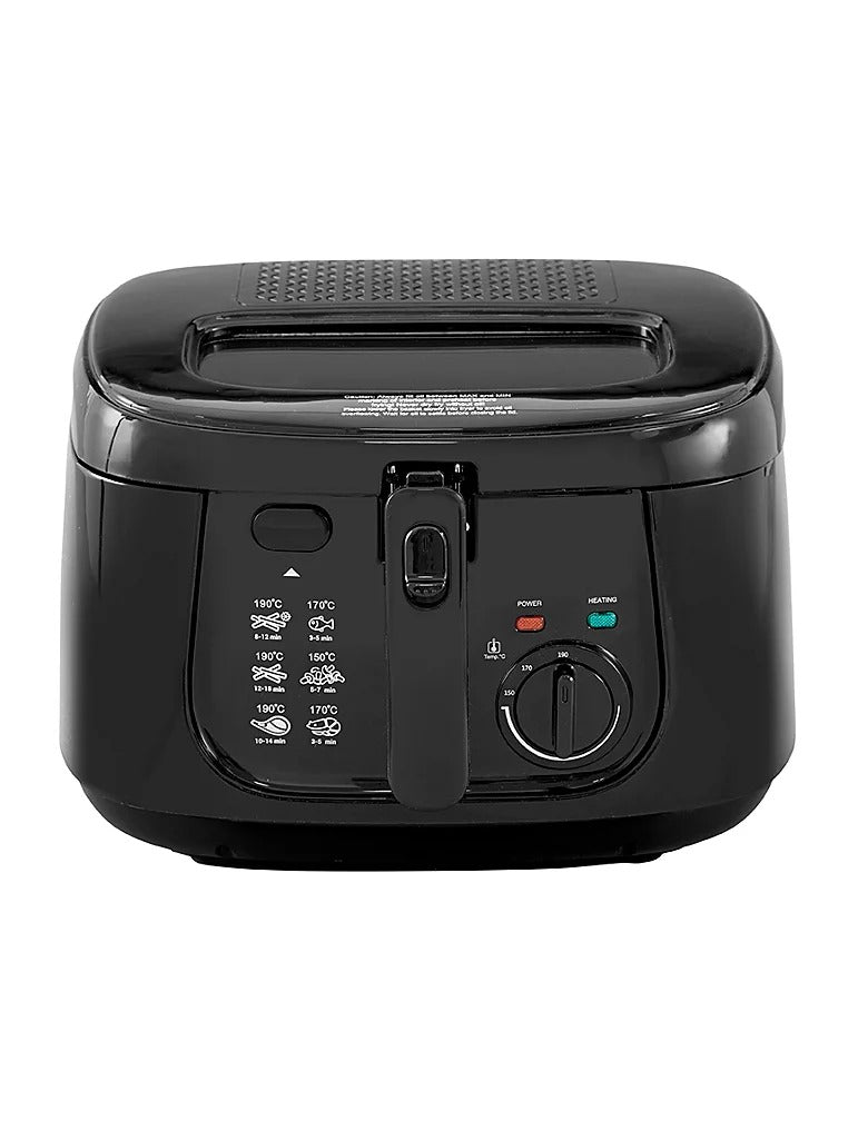 Cheap Fryer: Black 2.5L Deep Fryer Kitchen Appliance