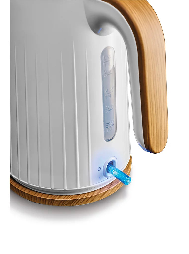 Wood Textured Scandi Fast Boil 1.7L Electric Kettle Kitchen Appliance