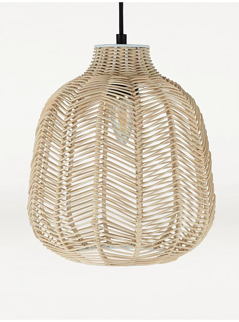 Natural Wicker Rattan Wicker Light Shade