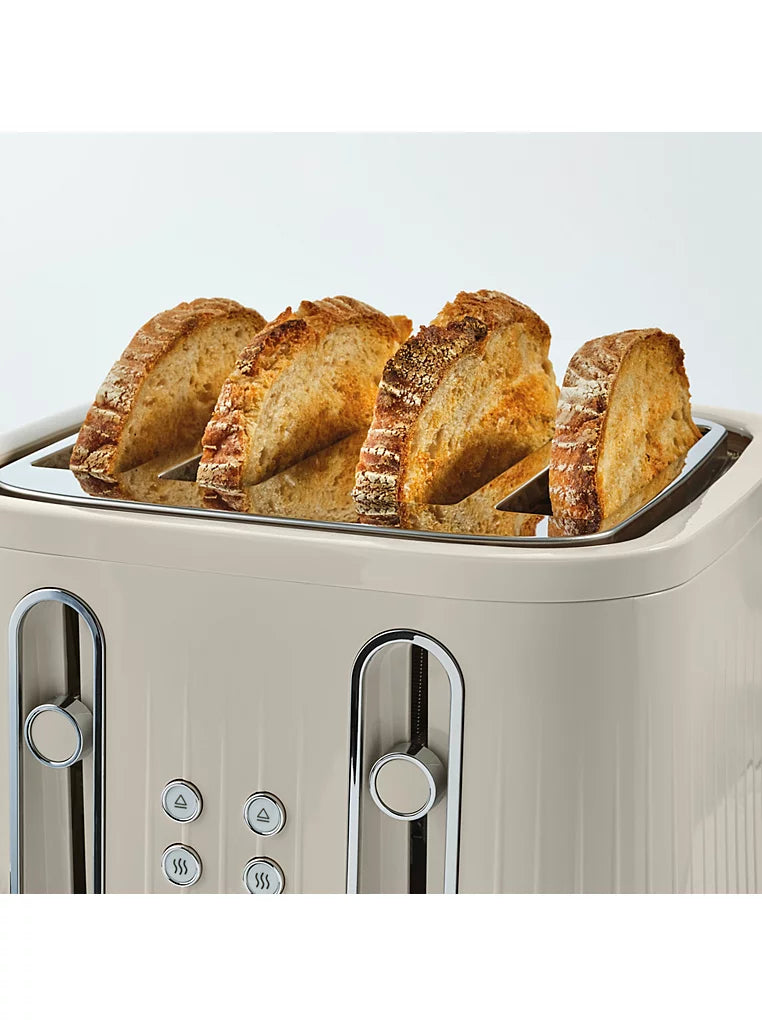 Wood Textured Scandi 4 Slice Toaster