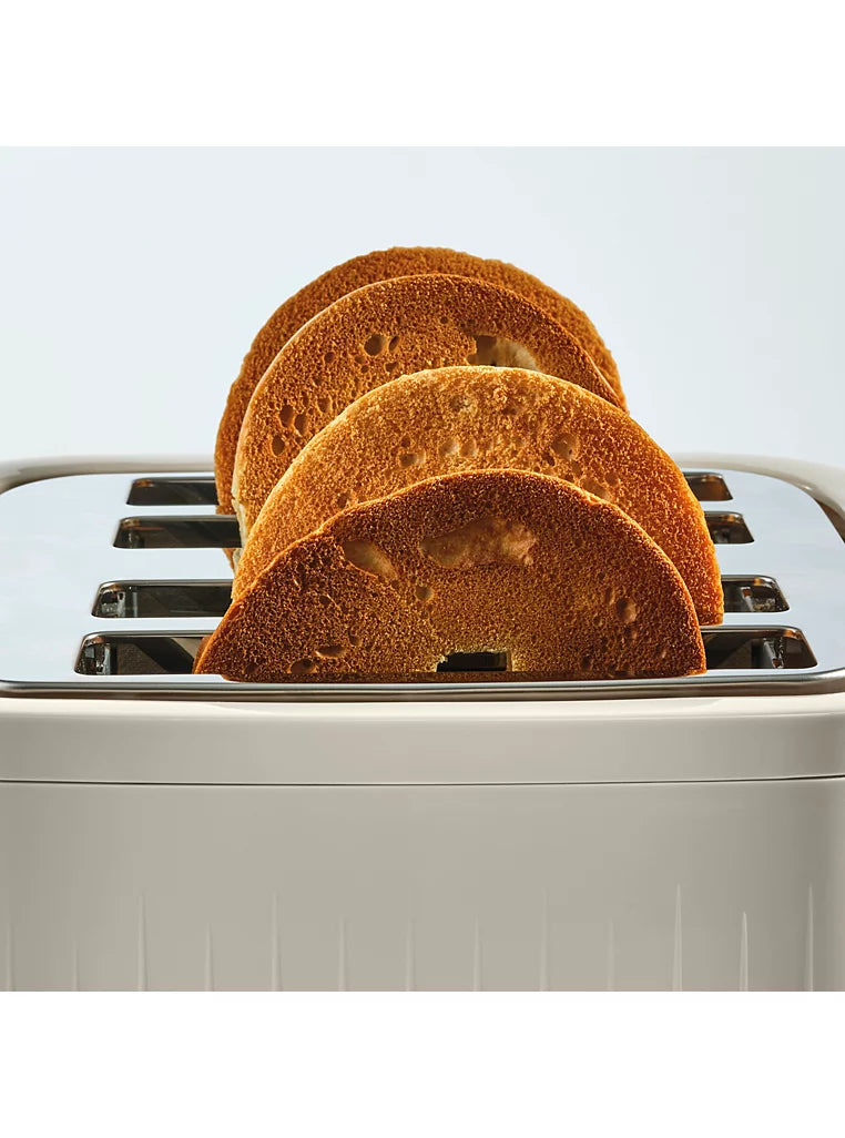 Wood Textured Scandi 4 Slice Toaster