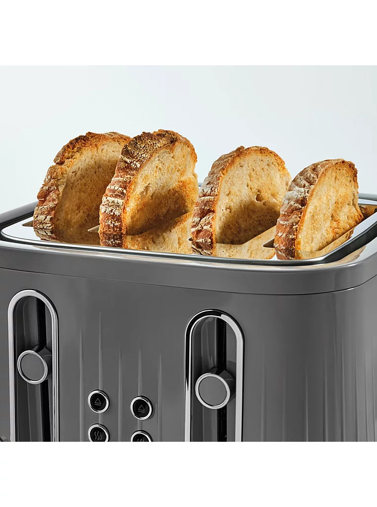 Wood Textured Scandi 4 Slice Toaster