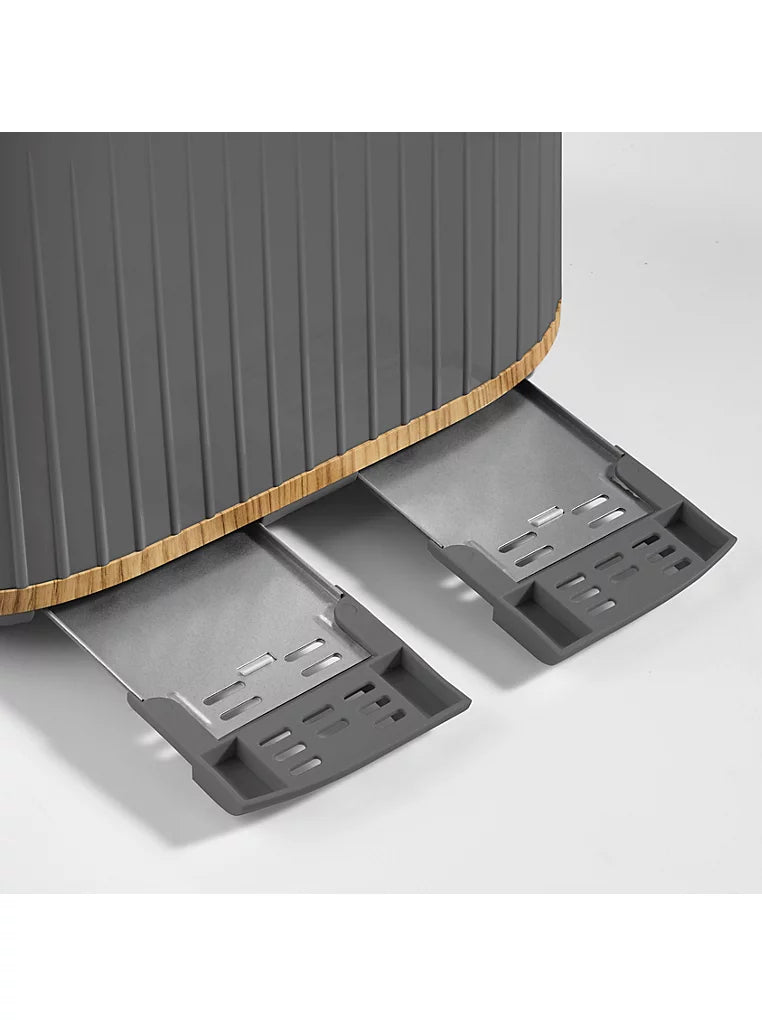 Wood Textured Scandi 4 Slice Toaster