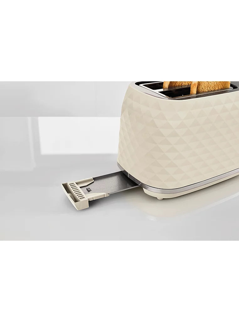Textured 2 Slice Electric Toaster Kitchen Appliance
