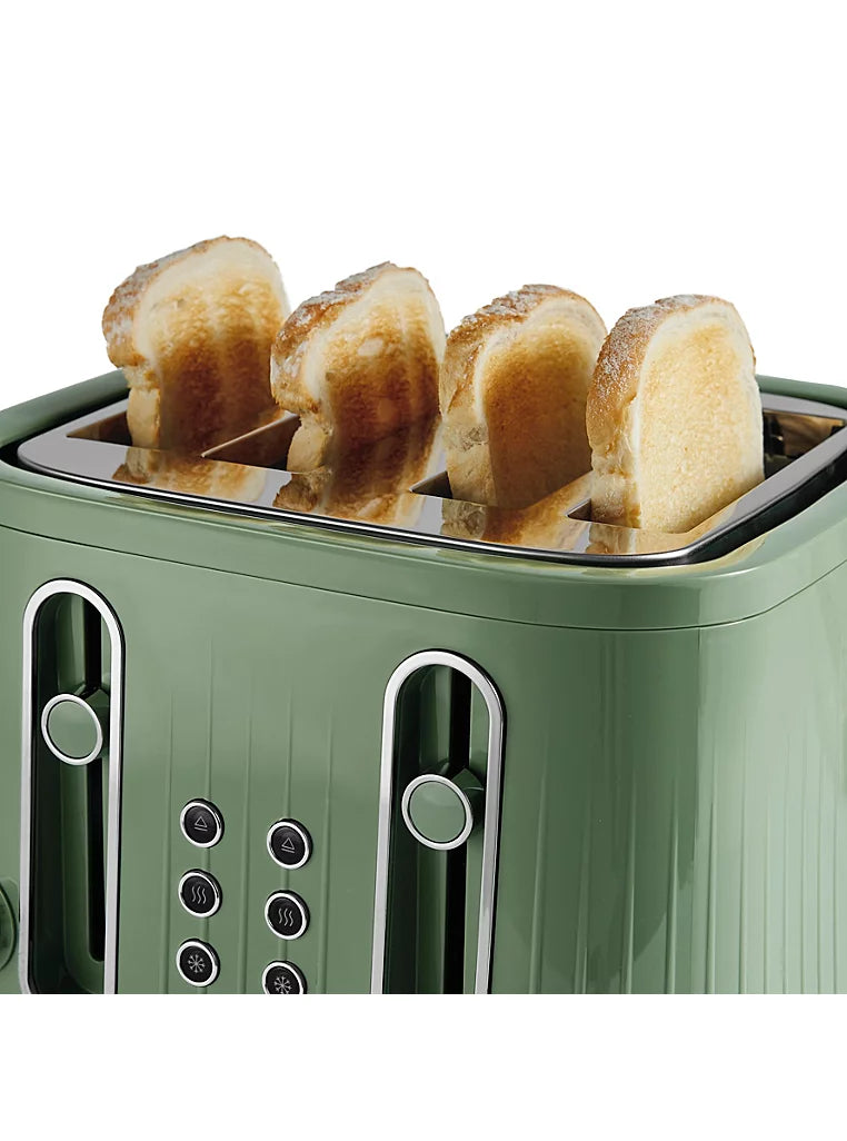 Wood Textured Scandi 4 Slice Toaster