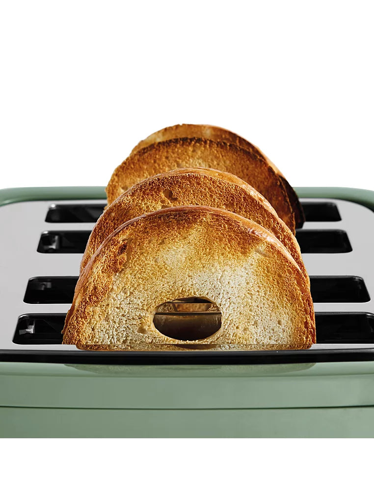 Wood Textured Scandi 4 Slice Toaster