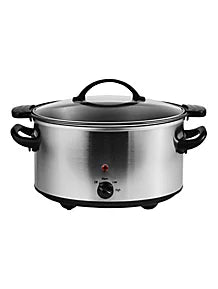 Large Stainless Steel 5L Slow Cooker Kitchen Appliance